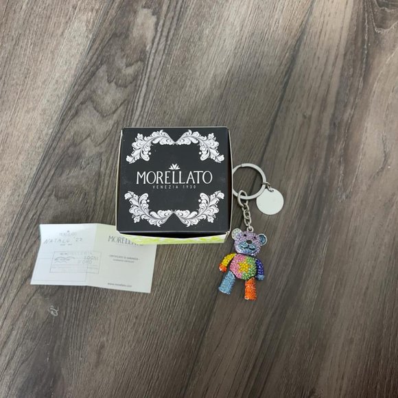 Multicoloured glittered Morellato Teddy Bear Key Chain - Picture 13 of 15